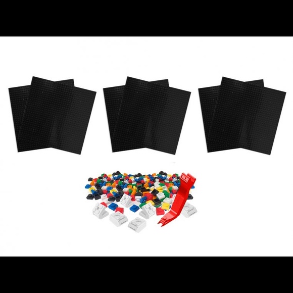 Brik Tile - Wall & Table Building Kit - Compatible with Major Brands (Black) - Picture 14 of 15